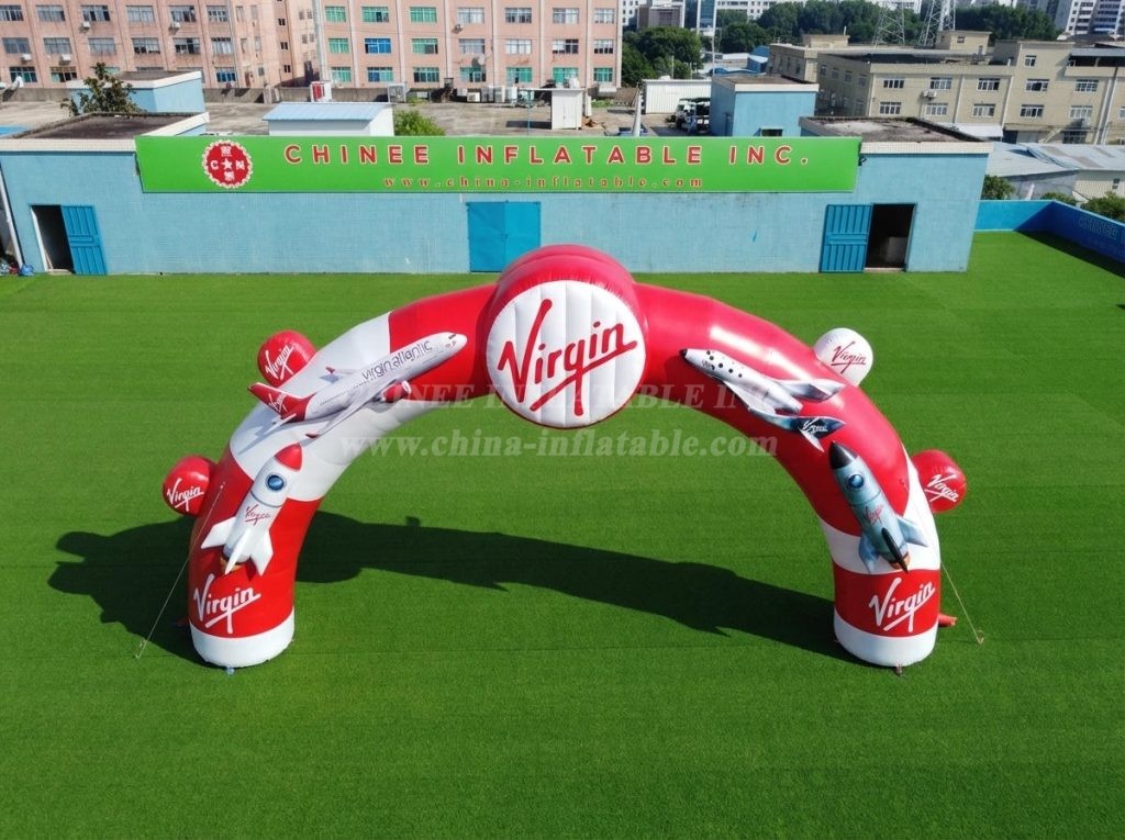 Arch3-183 Virgin Advertising Inflatable Arch