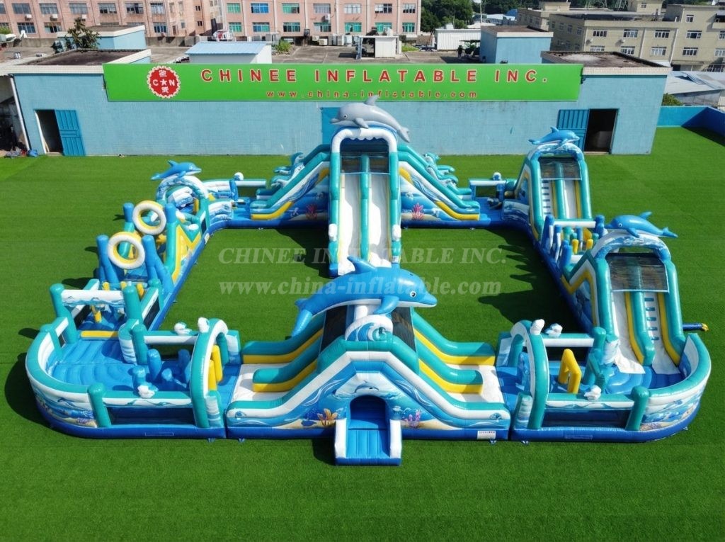 CR2-470 Dolphin Theme Inflatable Challenging Run