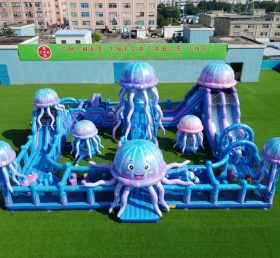 CR2-474 Jellyfish Theme Inflatable Challenging Run