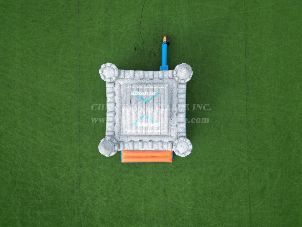 T2-8121 Gray Inflatable Castle