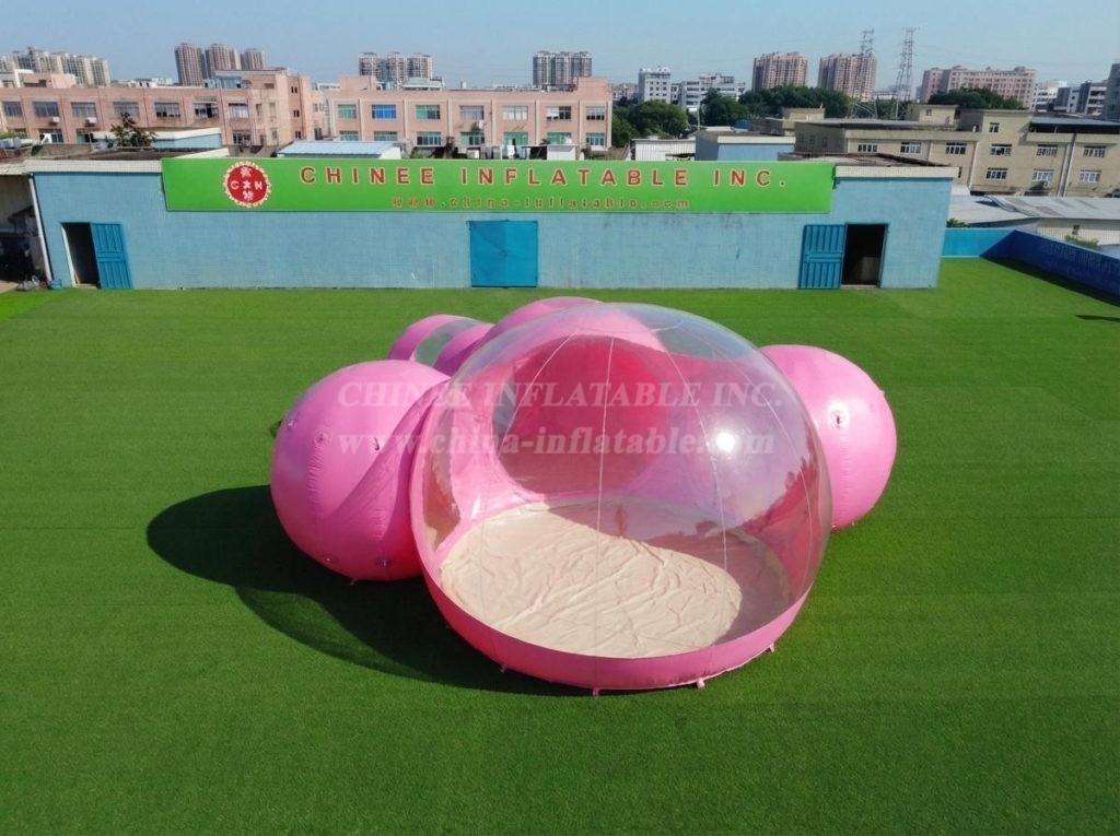 Tent1-5047K Pink Inflatable Bubble Tent