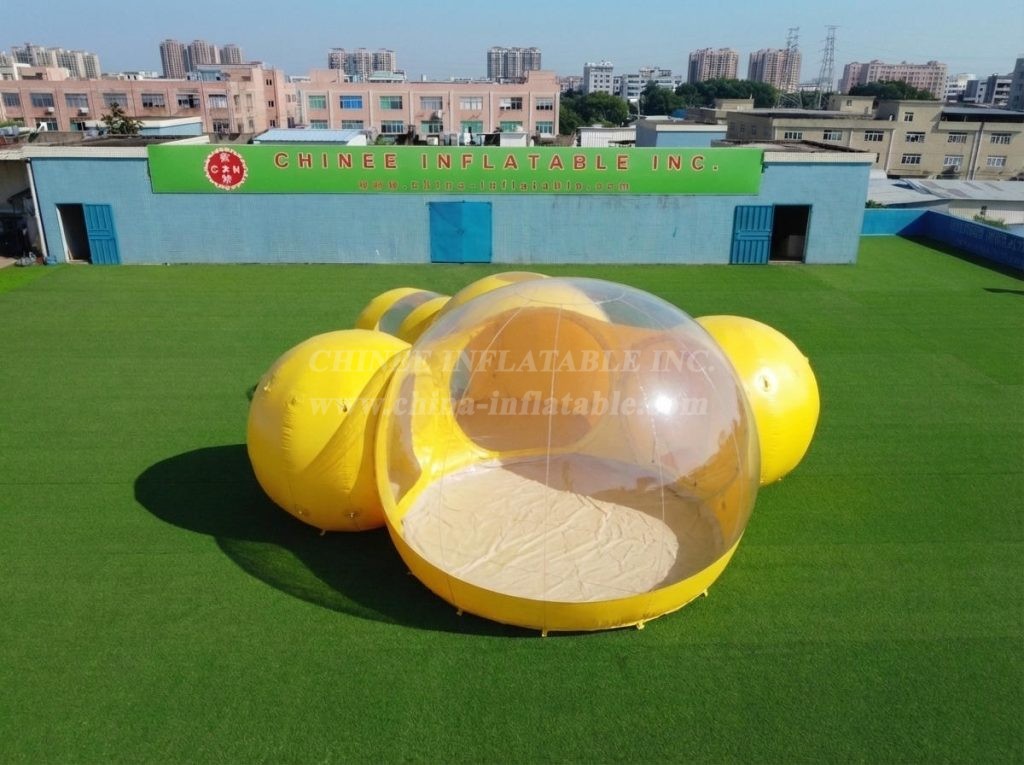 Tent1-5047O Yellow Inflatable Bubble Tent