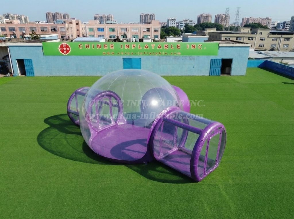 Tent1-5048L Purple Inflatable Bubble Tent