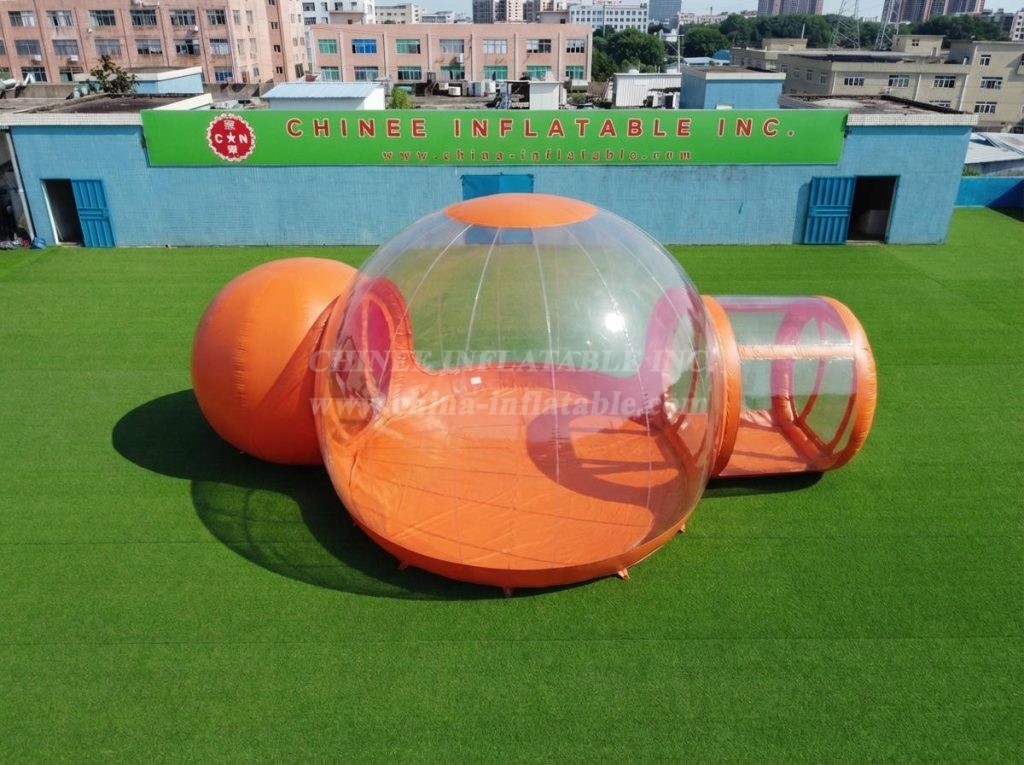 Tent1-5043I Orange Inflatable Bubble Tent