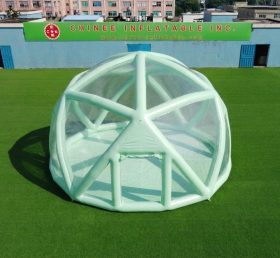 Tent1-5049G Light Green Spherical Structure Inflatable Bubble Tent