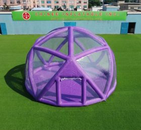 Tent1-5049L Purple Spherical Structure Inflatable Bubble Tent