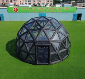 Tent1-5041A Black Spherical Structure Inflatable Bubble Tent