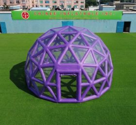 Tent1-5041L Purple Spherical Structure Inflatable Bubble Tent