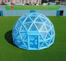 Tent1-5041N Sky Blue Spherical Structure Inflatable Bubble Tent