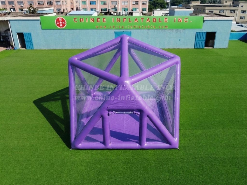 Tent1-5040M Purple Inflatable Structured Bubble Tent