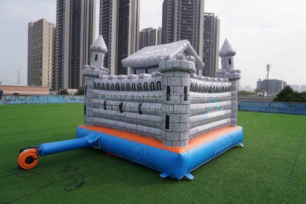 T2-8121 Gray Inflatable Castle