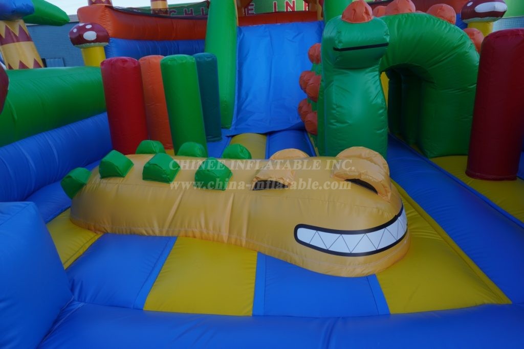 T2-8119 Giraffe Jungle Theme Inflatable Combos