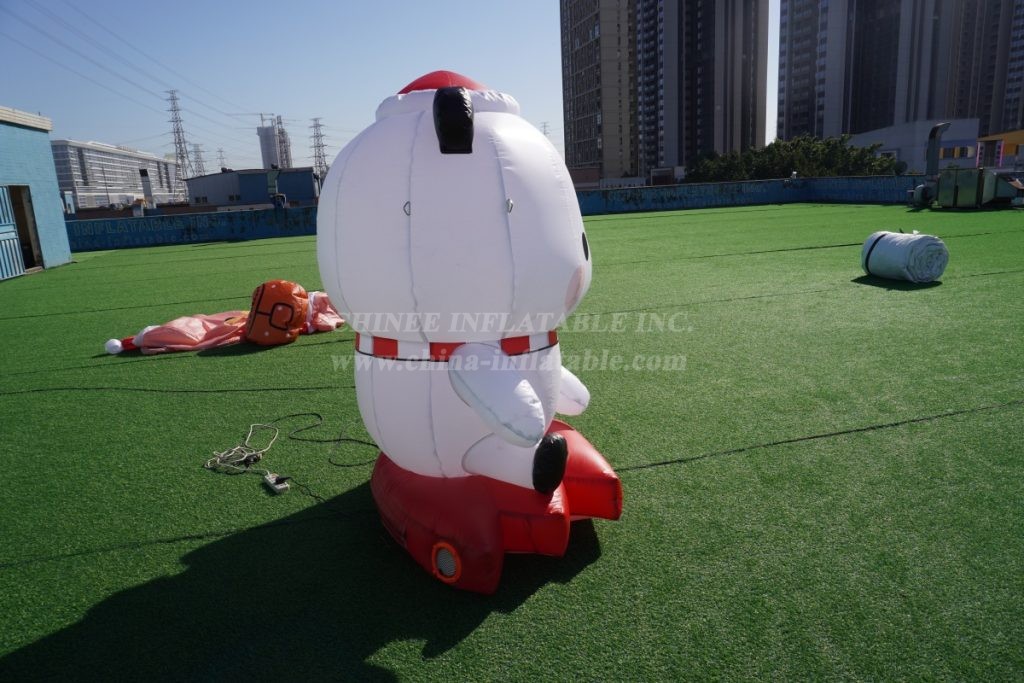 Cartoon2-501 Inflatable Christmas Polar Bear