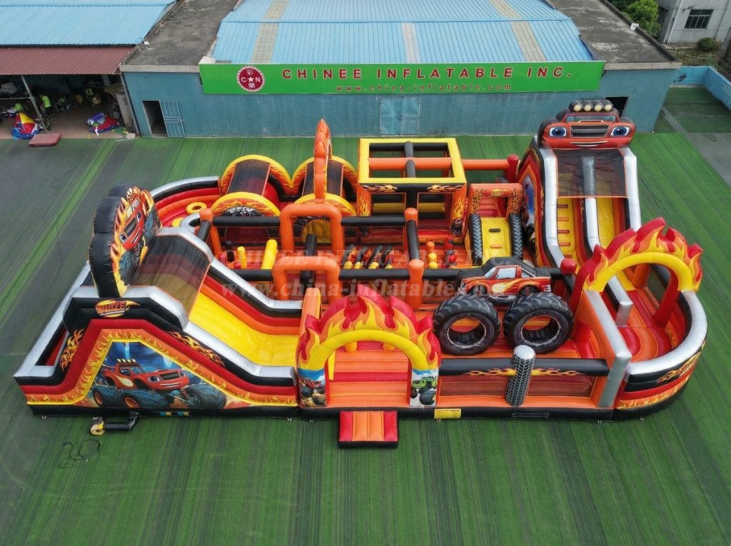 GF3-587 Blaze Monster Theme Inflatable Park