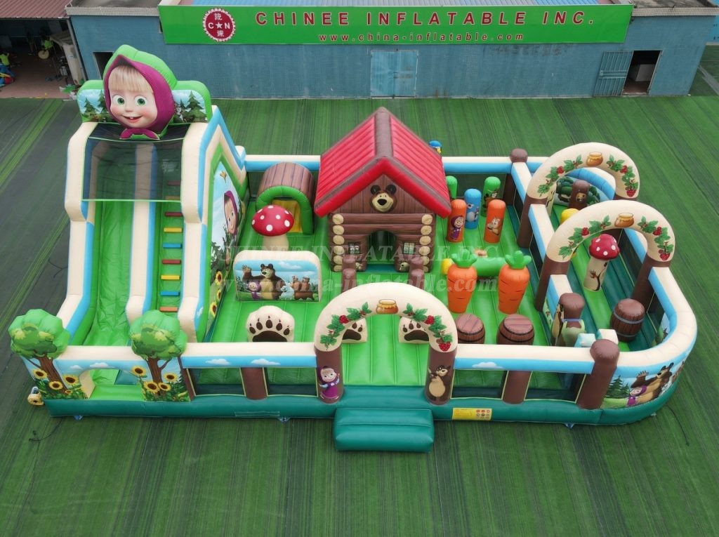 GF3-610 Masha and the Bear Theme Inflatable Park