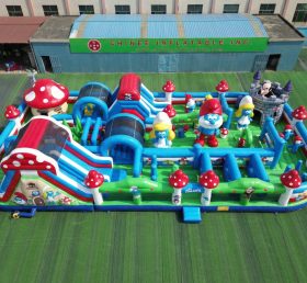 GF3-630 The Smurfs Theme Inflatable Park