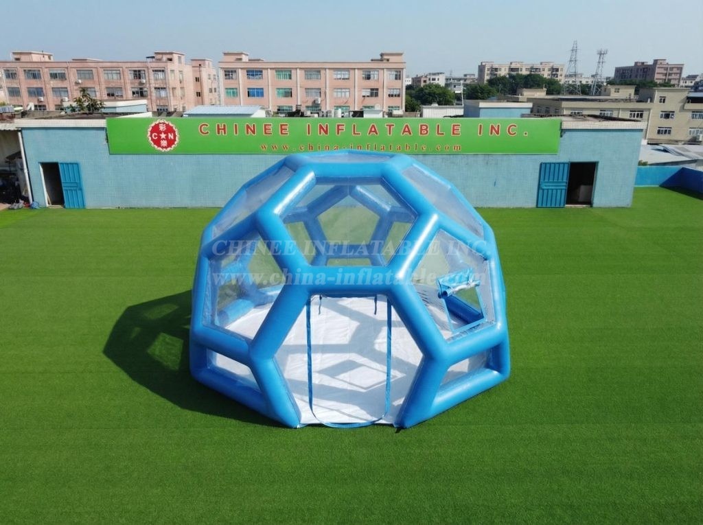 Tent1-5010D Blue Inflatable Bubble House