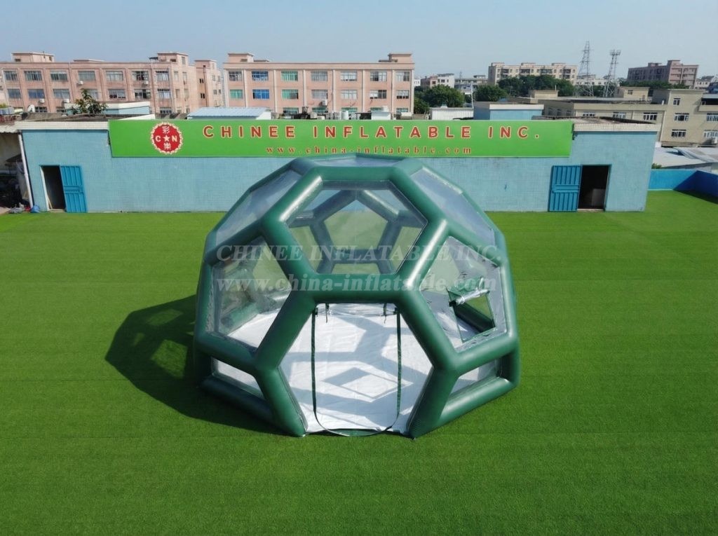 Tent1-5010F Dark Green Inflatable Bubble House