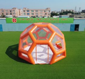Tent1-5010K Orange Inflatable Bubble House