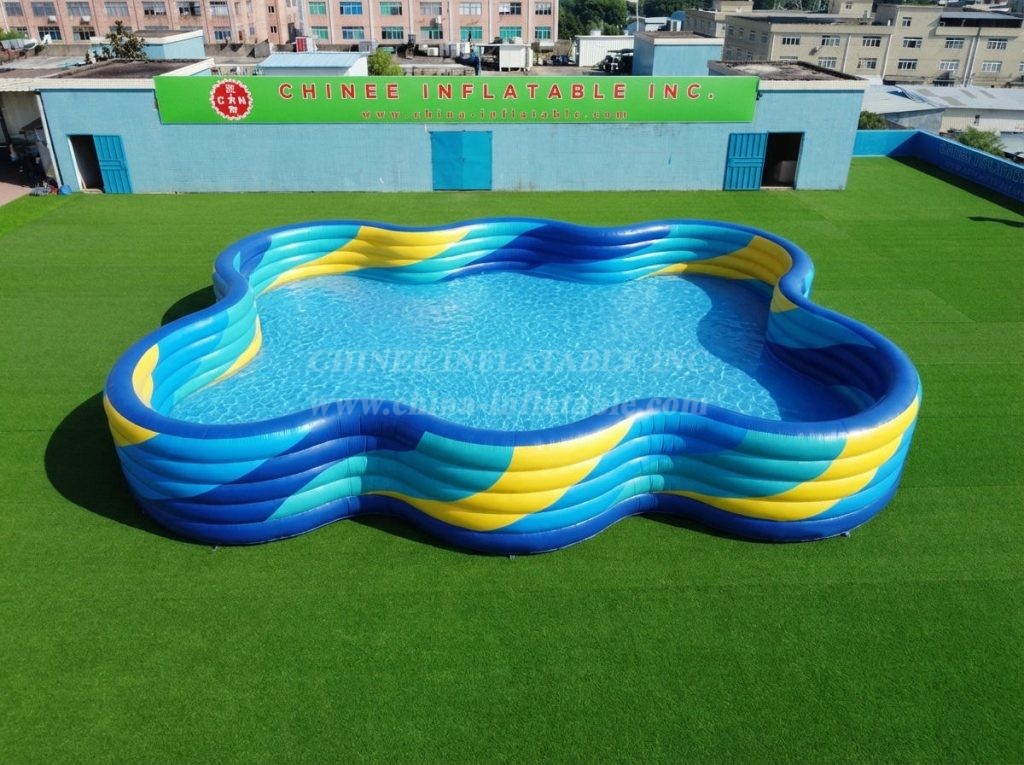 Pool4-036 Irregular Shaped Inflatable Pool