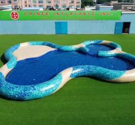 Pool4-037 Irregular Shaped Inflatable Pool