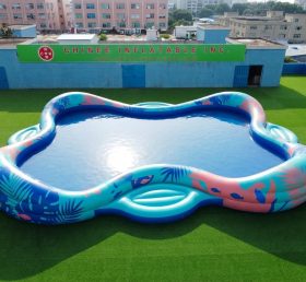Pool4-044 Irregular Shaped Inflatable Pool