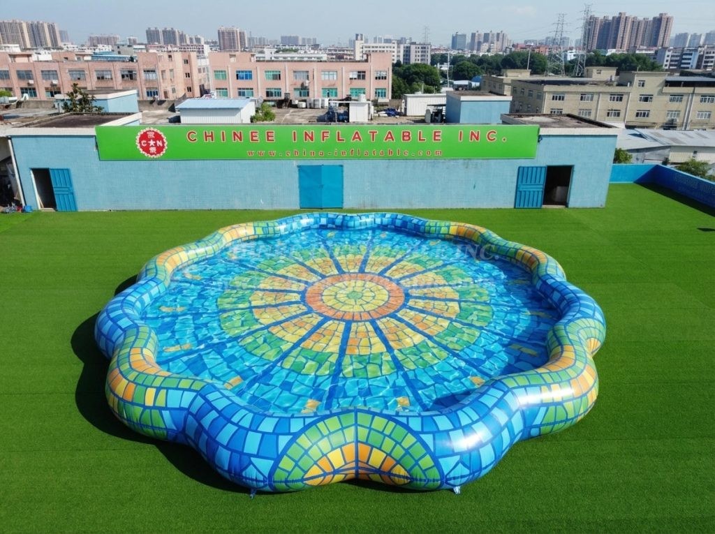 Pool4-047 Irregular Shaped Inflatable Pool