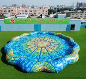 Pool4-047 Irregular Shaped Inflatable Pool