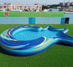 Pool4-051 Irregular Shaped Inflatable Pool