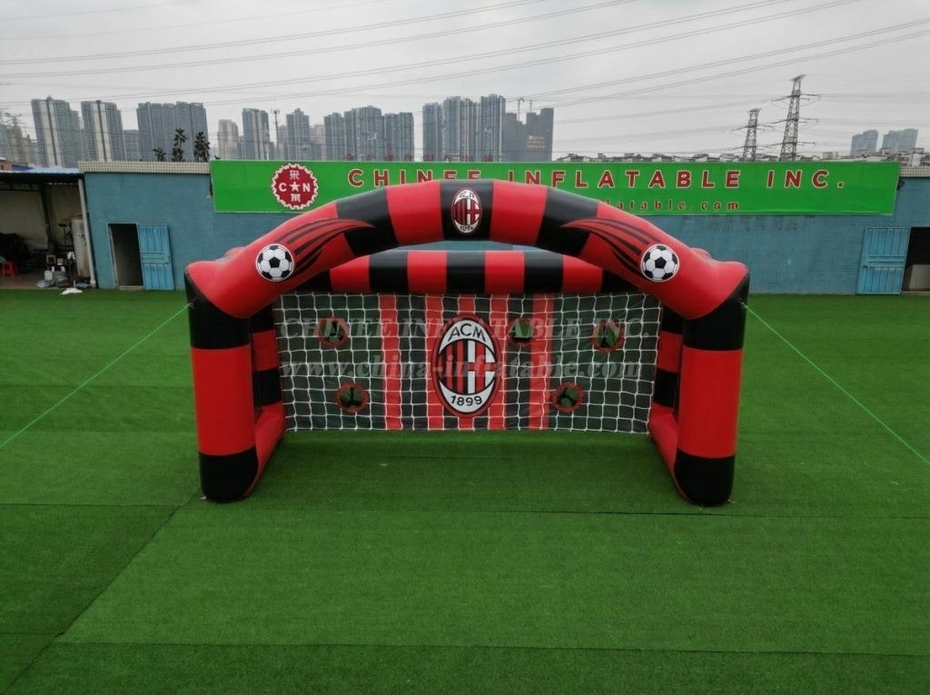 T11-7003 AC Milan Theme Inflatable Football Shoot Out Game