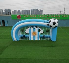 T11-7019 Argentina National Team Theme Inflatable Football Shoot Out Game