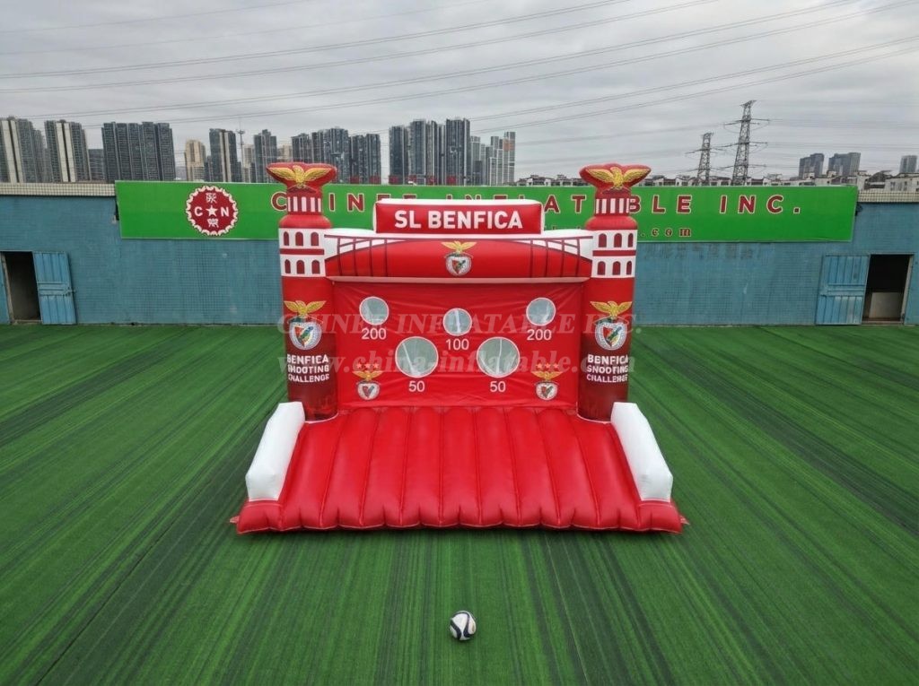 T11-7069 Benfica Theme Inflatable Football Shoot Out Game