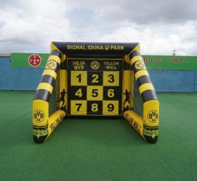 T11-7075 Borussia Dortmund Theme Inflatable Football Shoot Out Game