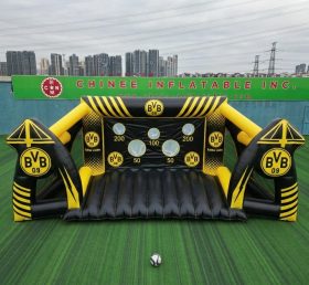 T11-7082 Borussia Dortmund Theme Inflatable Football Shoot Out Game