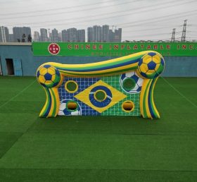 T11-7087 Brazil National Team Theme Inflatable Football Shoot Out Game