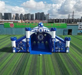 T11-7105 Chelsea Theme Inflatable Football Shoot Out Game