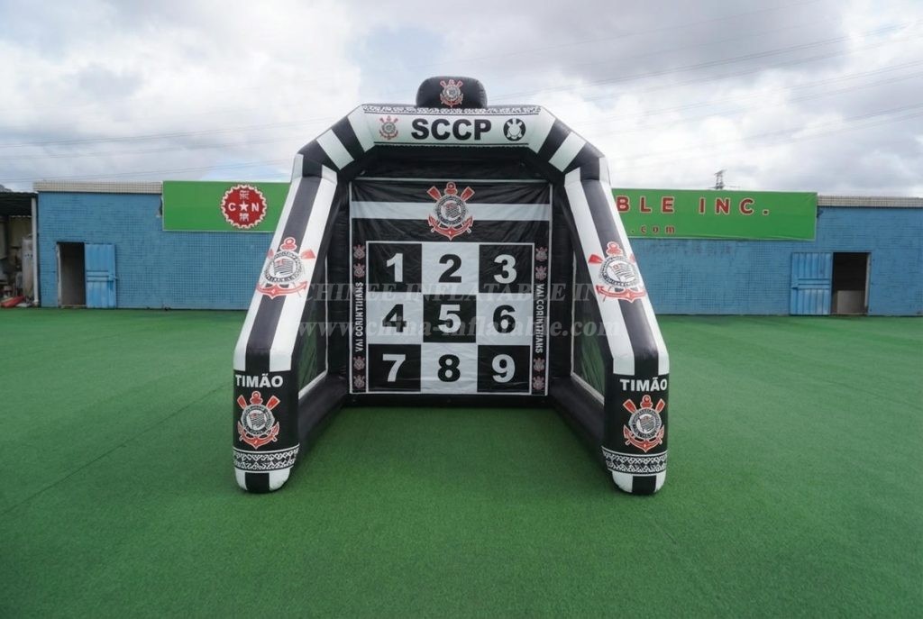 T11-7111 Corinthians Theme Inflatable Football Shoot Out Game