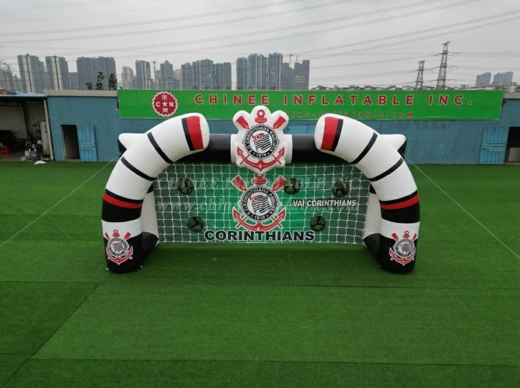 T11-7113 Corinthians Theme Inflatable Football Shoot Out Game