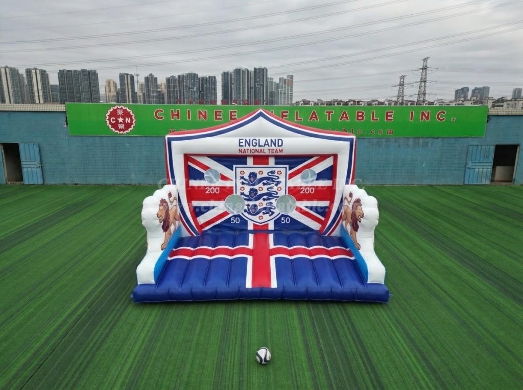 T11-7130 England National Team Theme Inflatable Football Shoot Out Game