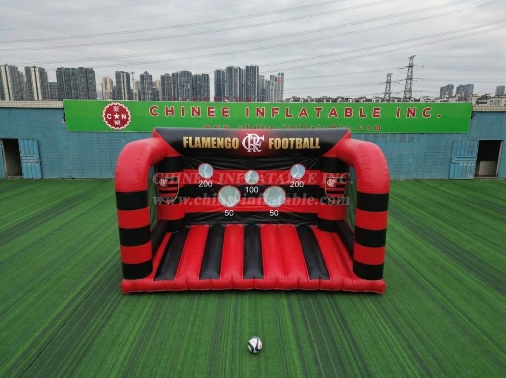 T11-7137 Flamengo Theme Inflatable Football Shoot Out Game