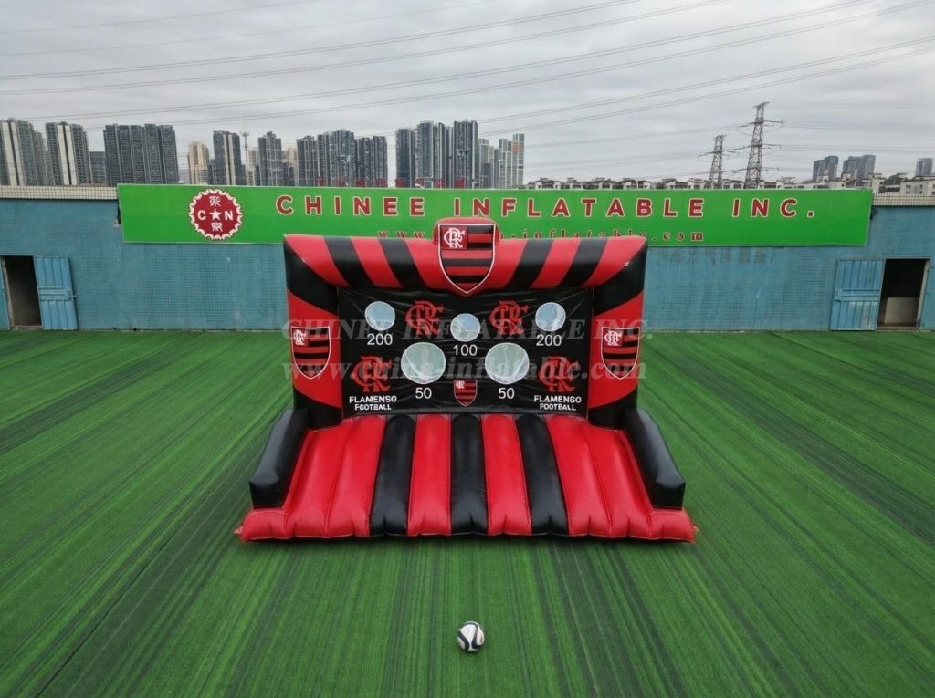 T11-7138 Flamengo Theme Inflatable Football Shoot Out Game