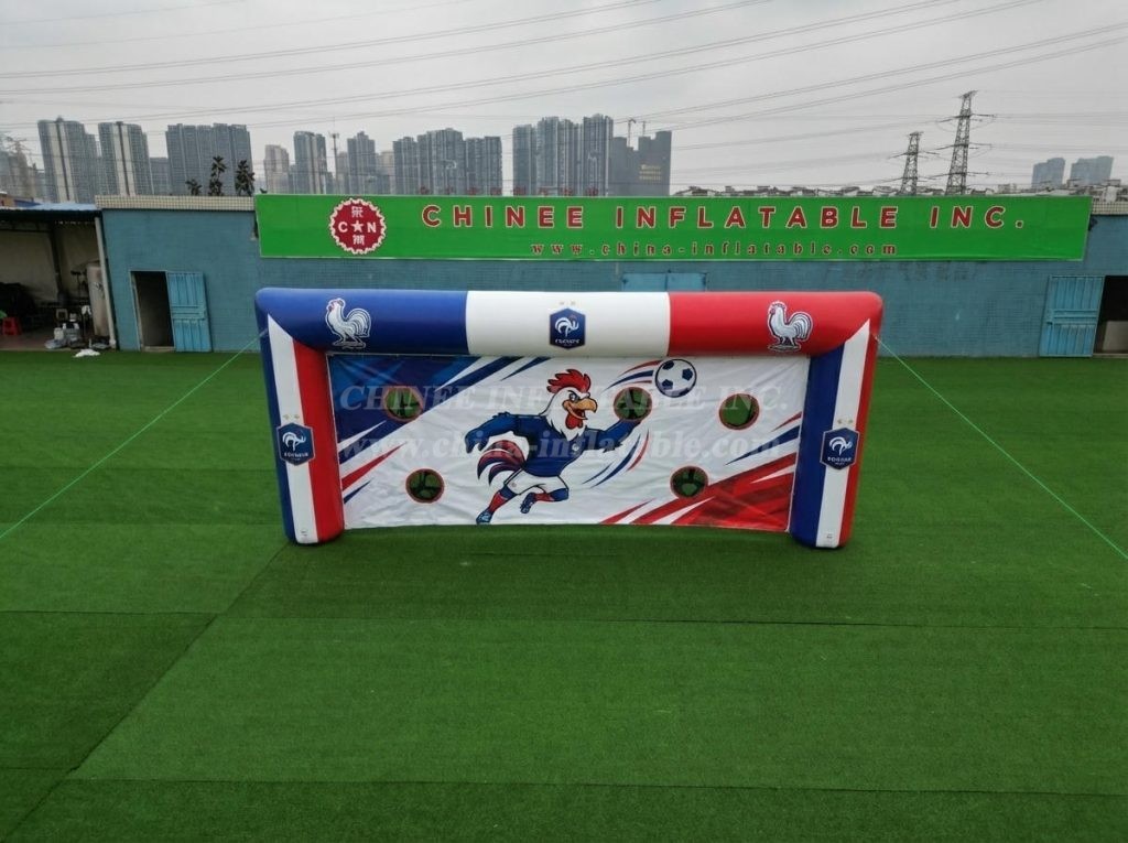 T11-7144 France National Team Theme Inflatable Football Shoot Out Game
