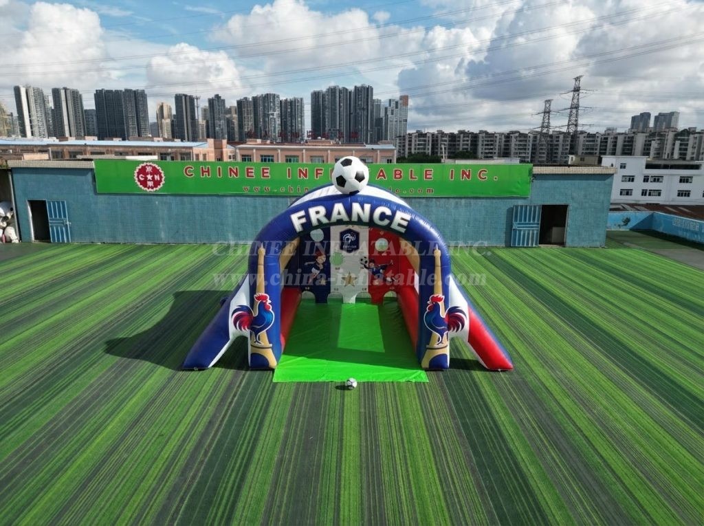 T11-7147 France National Team Theme Inflatable Football Shoot Out Game