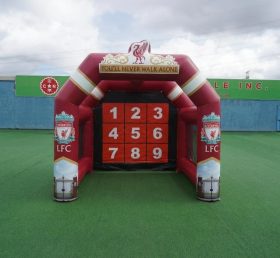 T11-7185 Liverpool Theme Inflatable Football Shoot Out Game