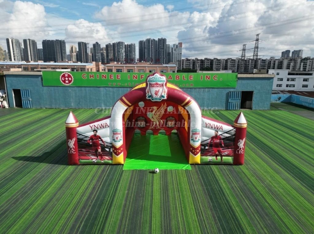 T11-7189 Liverpool Theme Inflatable Football Shoot Out Game