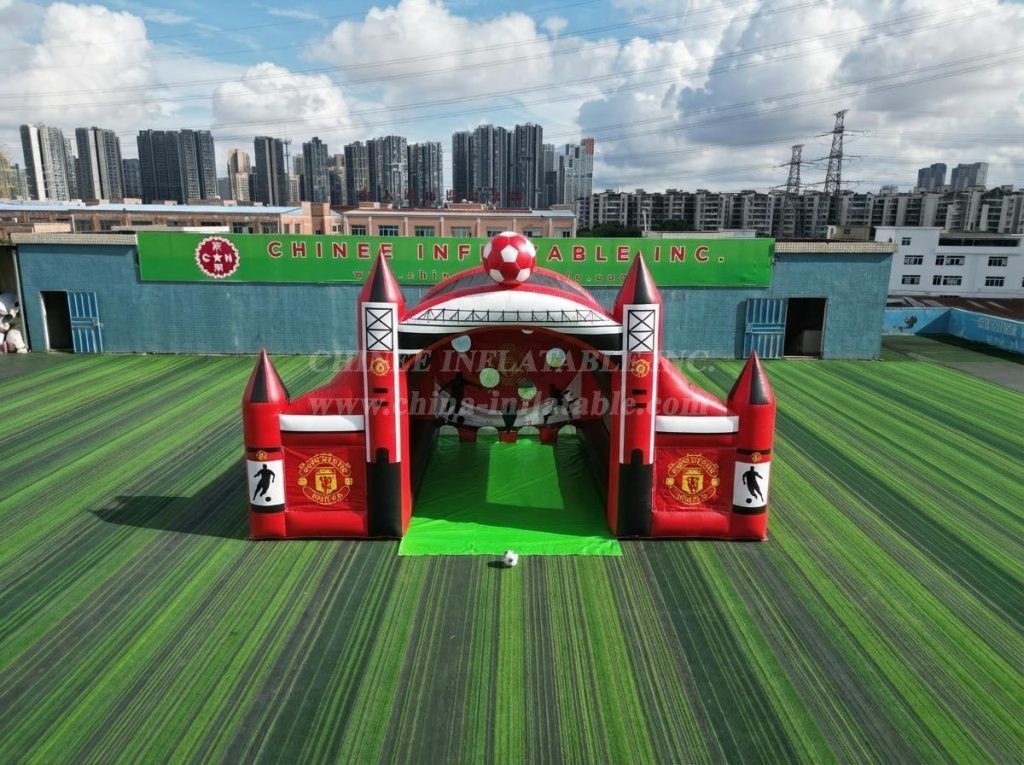 T11-7203 Manchester United Theme Inflatable Football Shoot Out Game