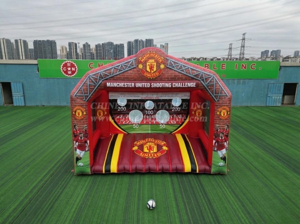 T11-7205 Manchester United Theme Inflatable Football Shoot Out Game