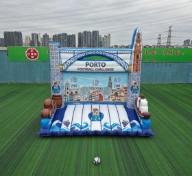 T11-7222 Porto Theme Inflatable Football Shoot Out Game