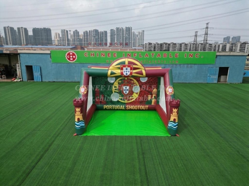 T11-7223 Portugal National Team Theme Inflatable Football Shoot Out Game
