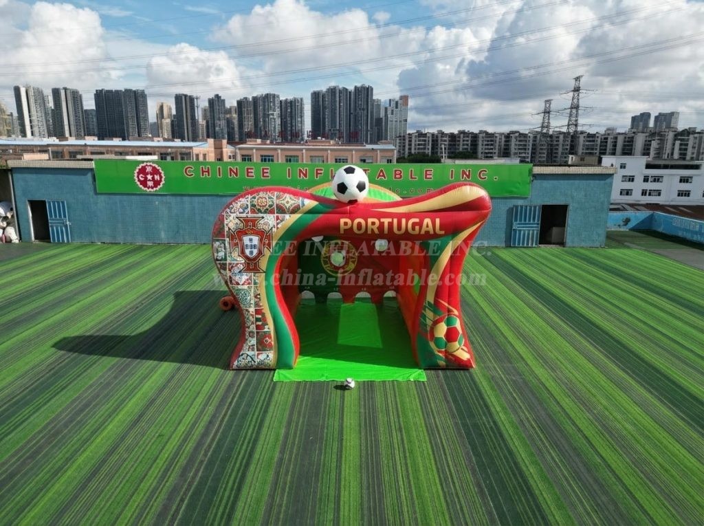 T11-7229 Portugal National Team Theme Inflatable Football Shoot Out Game